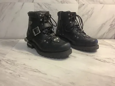 Milwaukee Mens Road Captain Closed Toe Size 11 EE Black Freedom Flex Boots MB433 • $65