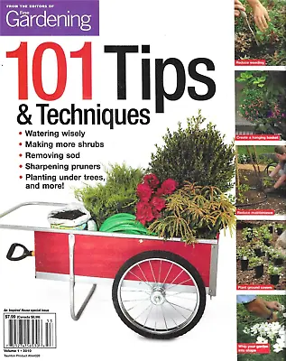Fine Gardening Magazine 101 Tips And Techniques Shrubs Hanging Basket Trellis • $20.66