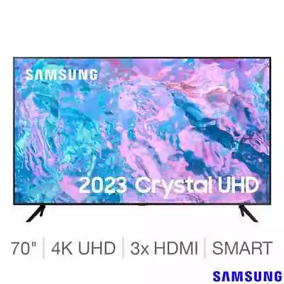 Samsung Boundless Screen UE70CU7100KXXU 70 Inch 4K Crystal Ultra HD Smart TV • £899.97