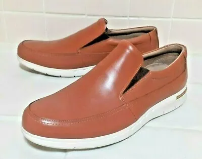 Country Jack Men's Henry Tan Leather Slip On Shoes Size 7 UK. • £17.99