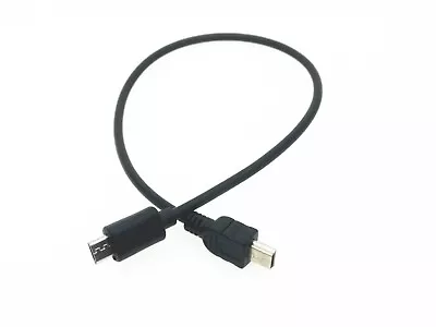 1x Micro USB Type B Male To Mini USB Type B Male Host OTG Adapter Cable Black • $5.59