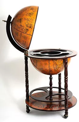 Globe Hidden Home Pub Hide A Bar 37  Old World Style Nautical Furniture New • $318.98