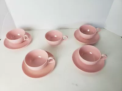 VIintage Windsor Melmac Pastel Cups Saucers 405 Pink • $21.99