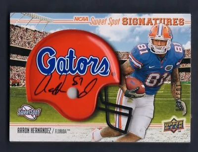 2010 Upper Deck Sweet Spot Signatures #158 Aaron Hernandez RC Auto (103/400) • $125