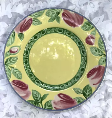 Set Of 4 Villeroy & Boch Switch Summerhouse A Rose Salad Plates 8 1/2  German • $50