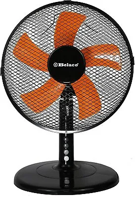 Belaco 12 Inch Table Fan Desk Fan 3 Speed Oscil. Cooling Fan Stand Fan Floor Fan • £18.50