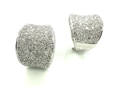 Magnificent Pair Of Rings 18 Carat - Paved Diamonds 448 0.5oz • $2928.36