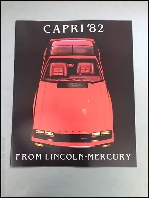 1982 Ford Mercury Capri Sales 12-page Sales Brochure Catalog - RS Black Magic • $9.56