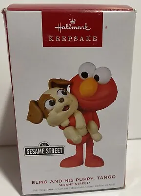 Hallmark  Elmo And His Puppy Tango Sesame Street  Keepsake Ornament 2022 • $12.99