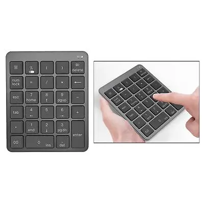 Tachiuwa Bluetooth Number PadPortable Wireless Bluetooth 28-Key Numeric Keypad • £15.71