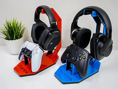 $67.15 • Buy Colourful Universal Headphone & Controller Stand With Personalised Custom Name