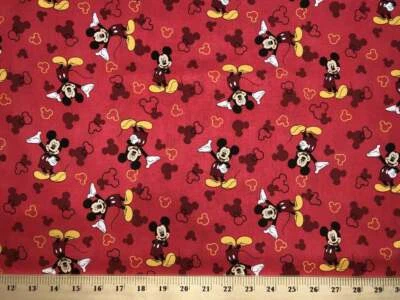£21.80 • Buy Curtain Valance Handmade From Mickey Mouse Red Cotton Fabric