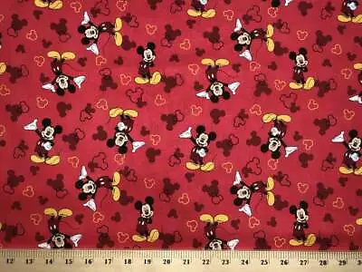 Curtain Valance Handmade From Mickey Mouse Red Cotton Fabric • $18.99