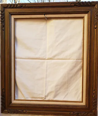Vintage Hand Carved American Walnut Frame Viewing Size 19.5X23.5 Inches • $90