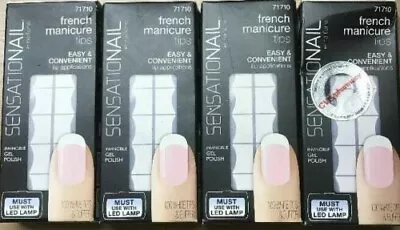 NAILENE Sensationail FRENCH MANICURE White Tips 717100 Lot Of 4 ------X25 • $11.04