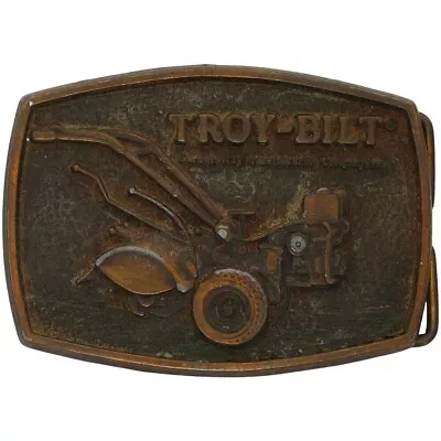 TROY-BILT Rototiller Tiller Lawn Landscape Gardner Gift 80s Vintage Belt Buckle • $15