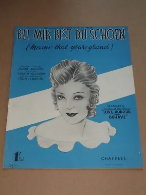 Priscilla Lane - Love Honour And Obey 1937 Film Sheet Music • £5