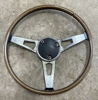 Vintage 1970s Dodge Charger Simulated Wood Steering Wheel • $425