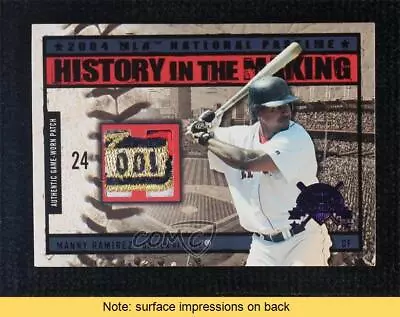 2004 Fleer National Pastime Masterpiece 1/1 Manny Ramirez #HM-MR Patch READ 00em • $339.99