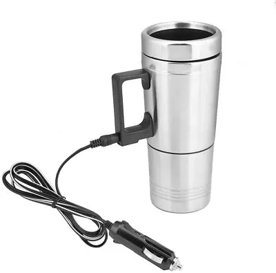 Travel 12V Car Thermos Thermal Heating Mug Cup Kettle Plug Heated Auto Adapter • £15.60