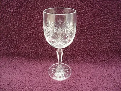 Vintage Edinburgh Crystal Ness Pattern Cut Glass Wine Glass Excellent Condition • £15.99