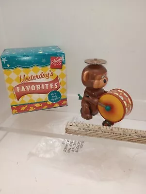 £63.94 • Buy Vintage Russ Yesterday's Favorites Wind-Up Monkey Playing Drum With Original Box
