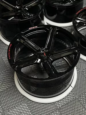 20  21  GEM G8Z Forged Carbon Flash W/Red Wheels For C8 Corvette Z06 / E-Ray • $3000