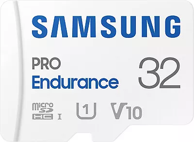 Samsung Pro Endurance 32GB Micro SD Card SDHC Surveillance DashCam Memory 100MBs • $19.95