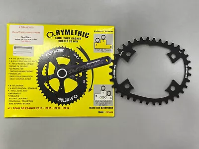 Osymetric BCD110 4 Bolts X 36T Alloy Road Chainring (Black) -For 9000/6800/5800 • $154