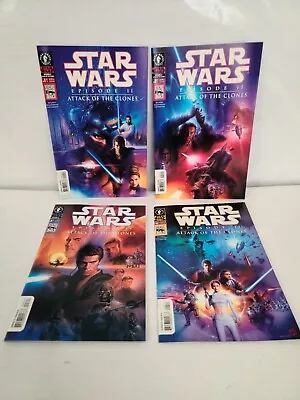 $79.99 • Buy Attack Of The Clones #1-4 | Variant Set | Star Wars | Dark Horse Comics 2002