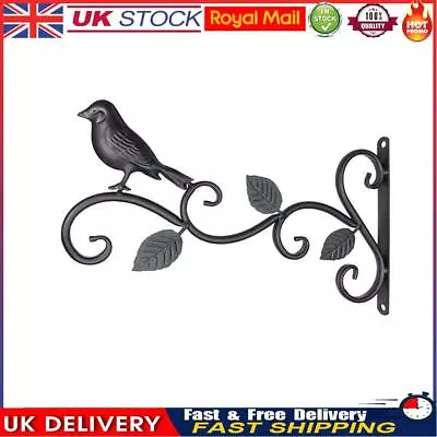 Metal Hanging Flower Plant Basket Wall-Mounted Flower Pot Support Brackets • £7.50