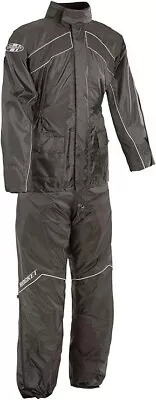 Joe Rocket RS-2 Men's Motorcycle Rain Suit (Black Medium) - 010930 - • $74.99