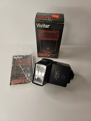 VIVITAR Auto Thyristor 550FD C/R Camera Flash Shoe Mount For Canon & Ricoh • $16.99