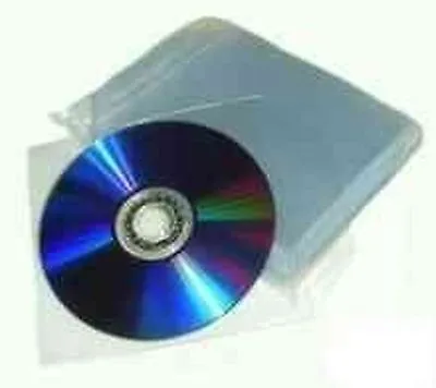 £129.98 • Buy 2000 × Premium 120 Micron CD/DVD Plastic Sleeves With Flap