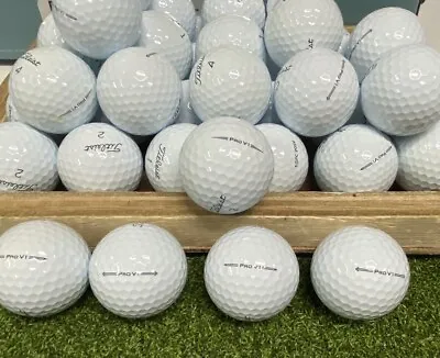 50 Titleist Pro V1 AAAAA Mint Used Golf Balls 5A • $119