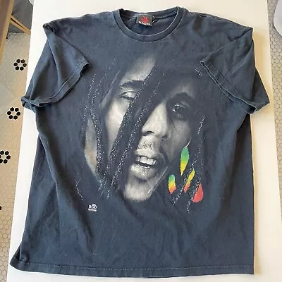 Vintage/Y2K Bob Marley All Over Print Tee Shirt Sz XXL • $29.99