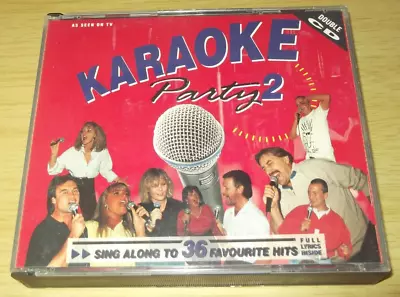 Karaoke Party 2 - Various Artists (1991 Double  CD Album) • £0.01