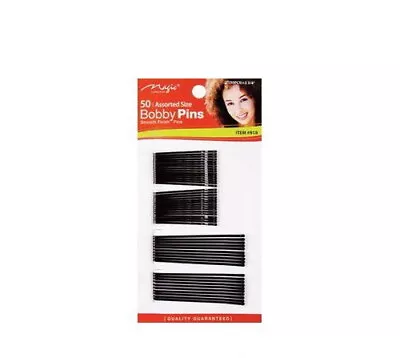 Magic Collection Bobby Hair Pins 50 Slides Grips Clip Ball Tip Reg+Jumbo Size • £2.49