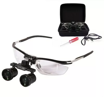 2.5X-3.5X Variable Dental Medical Binocular Loupes Antifogging Aluminum Frame US • $56.04