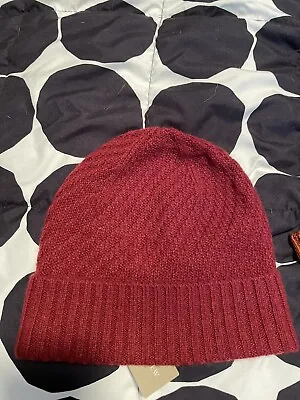 Jcrew Cashmere Burgundy Beanie • $60