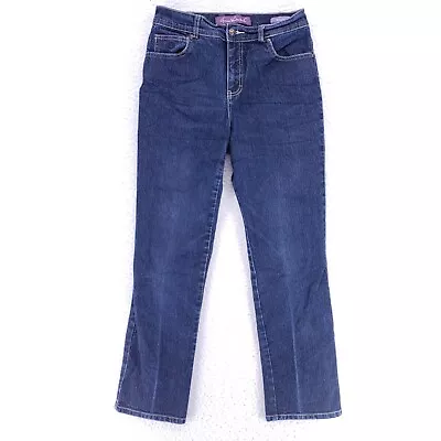 Gloria Vanderbilt Jeans Denim Cotton Womens SZ 6 Blue Straight Stretch VTG Slim • $9.99