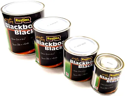 Black Board Paint School Blackboard Paint Chalk Board Paint Matt Black 4 Sizes • £6.95