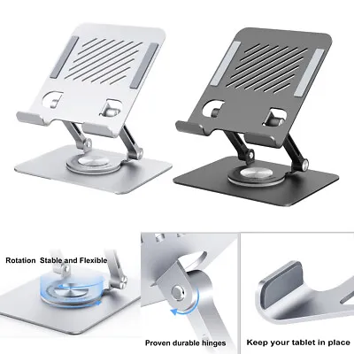 Portable Metal IPad Tablet IPhone Desk Stand Holder Mobile Phone Folding • £10.44