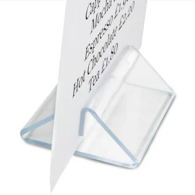 Perspex Tent Type Menu Holder | Table Top Display For A4 And A5 Menu Cards • £1.96