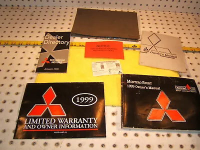 Mitsubishi 1999 Montero Sport Genuine Owner OEM 6 Manual & Mitsubishi 1 Pouch • $93