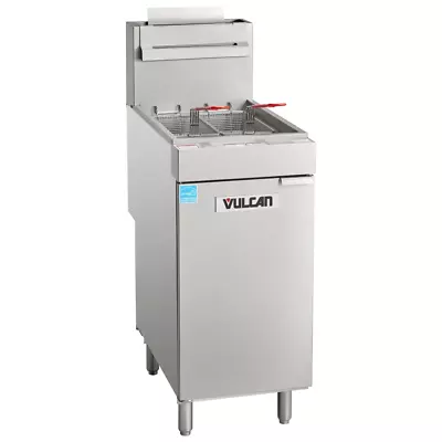 Vulcan 1VEG50M Gas 45-50 Lb. Floor Fryer With Millivolt Controls - 85000 BTU • $1680