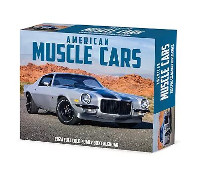 American Muscle Cars 2024 6.2  X 5.4  Box Calendar • $13.49