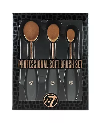 W7 Professional Soft Make Up Brush Set 3 Piece Set • £8.99