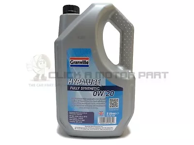 5 Litres 0w20 Fully Synthetic Engine Oil For Service Toyota Auris 1.8 Hybrid • £39.97