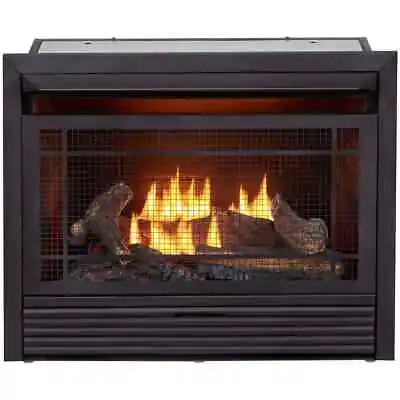 Duluth Forge Ventless Fireplace Insert 26000 BTU Dual Fuel Gas + Log Set Remote • $786.86